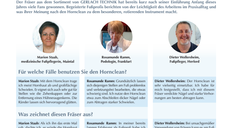 Instrumente im Einsatz: „Ich will keinen anderen mehr“ - der Hornclean