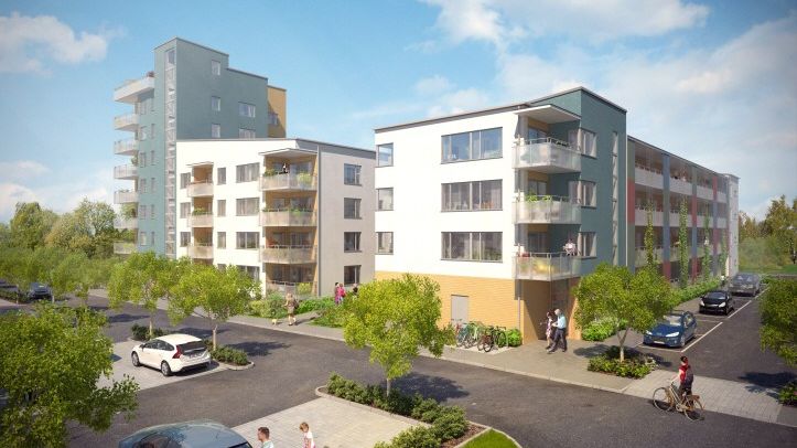 ​Första spadtaget för Brf Solgläntan i Gränby Backe