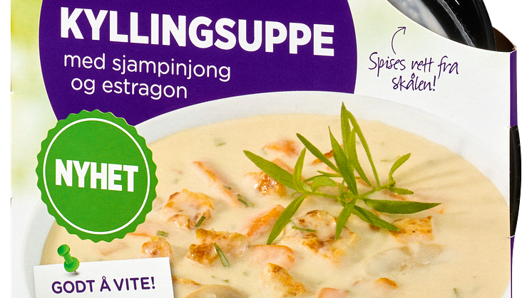 Fjordland i Skål: Kyllingsuppe med sjampinjong og estragon
