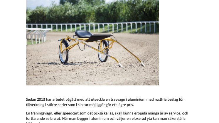 Travvagnar.se lanserar den första aluminiumvagnen för omgående leverans ifrån den egna webshopen!