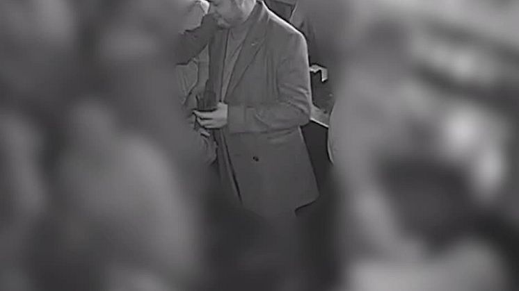 CCTV footage of man police wish to trace