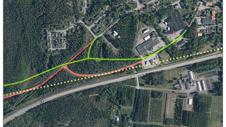 Kungsvägen i Sävar byggs om