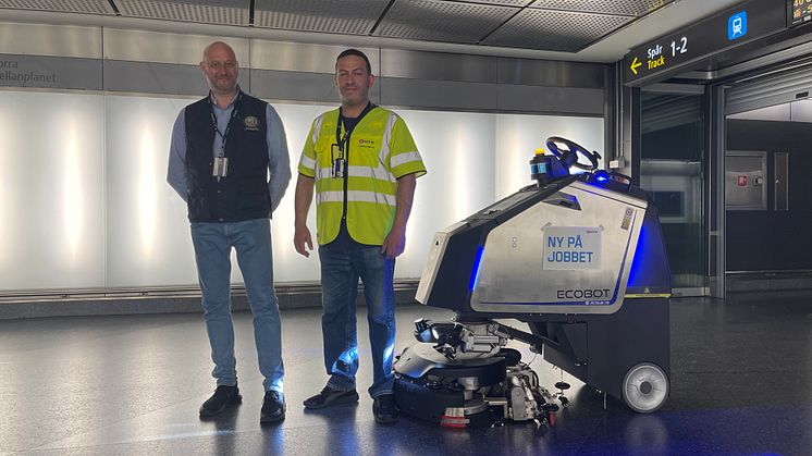 Städrobot ger färre arbetsskador och renare kollektivtrafik