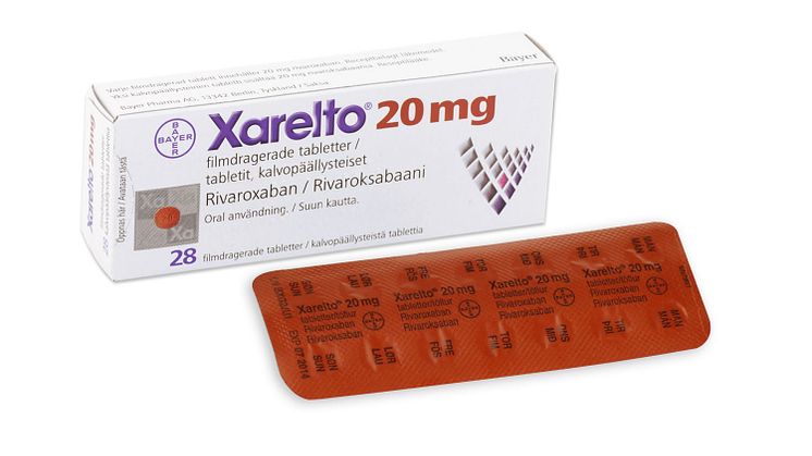 Xarelto 20 mg förpackning