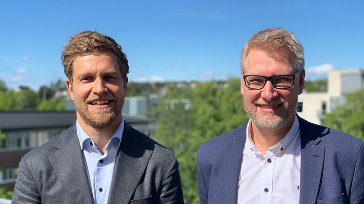 Herman Bjørn Smith (t.v) og Rune Winther leder arbeidet med digital innovasjon i Multiconsult