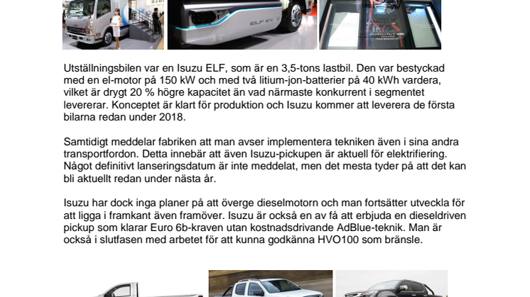 Isuzus gröna nyårslöfte