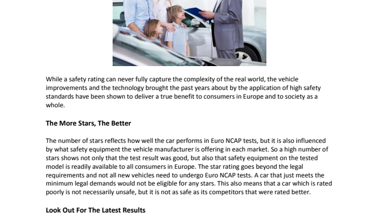 How to read Euro NCAP Safety Ratings