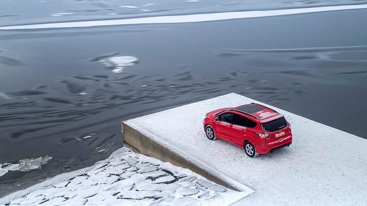Nye Ford Kuga på nordkapp-platået