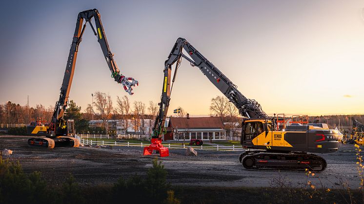 Volvo CE höjer ribban för rivning med förbättrade höjdrivare med lång räckvidd