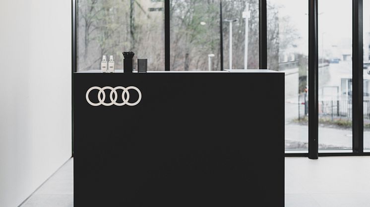 Audi charging hub lounge