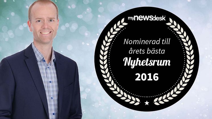 Mattias Lundberg nominerad till Årets nyhetsrum 2016.