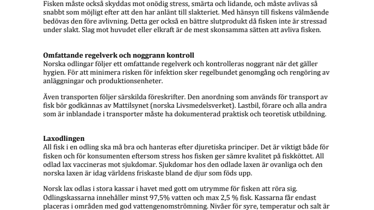 Fakta: Så odlas norsk lax 