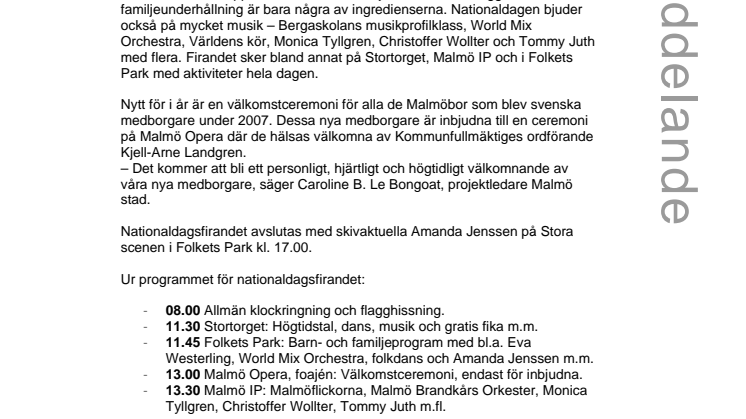 Nationaldagen – festligt, folkligt och välkomnande