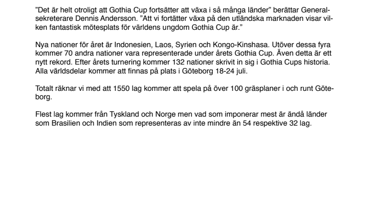 Nya rekord för Gothia Cup!