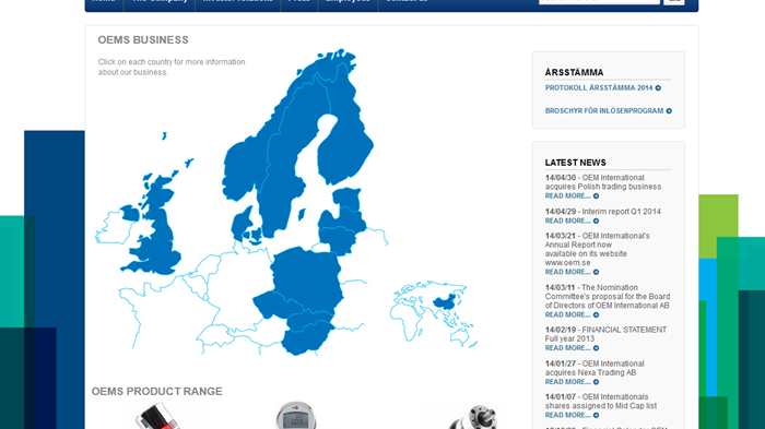 OEM now live with excellent product information, using inRiver PIM