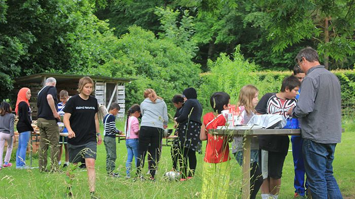Barn från Malmö på natur- och kulturspaning