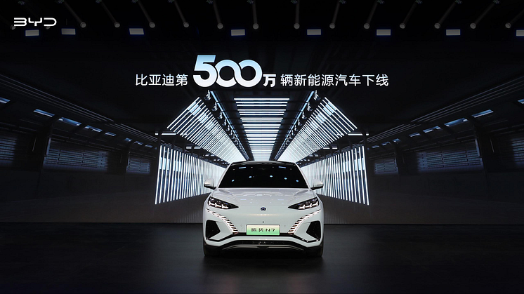 Historisk milepæl: 5 millioner BYD NEV'er rullet ud!