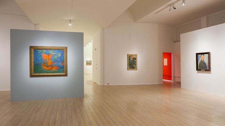 Carl Kylberg - med färgen bortom ytan. Interiörbild, Malmö Konstmuseum.