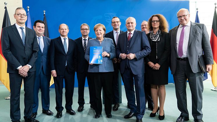 Übergabe des Jahresgutachtens 2018/2019 an die Bundesregierung am 7. November 2018. © Sachverständigenrat