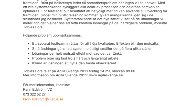 Problem för företag när IT-avdelningar saknar systemtänkande