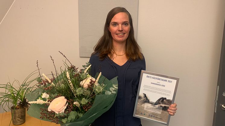 Margareta Hammarberg vid prisutdelning.JPG