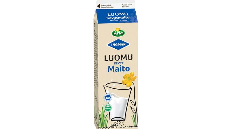 Arla Ingmanin lisäaineettomien tuotteiden ja luomutuotteiden valikoima laajenee