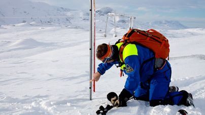 Riksgränsen har mest snö i Sverige
