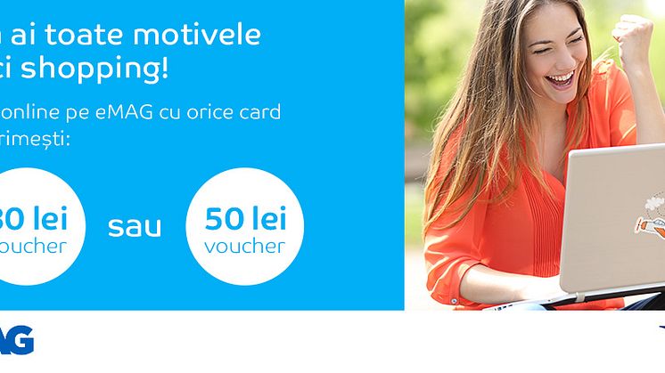Parteneriatul Visa Europe – eMAG continuă cu o nouă promoţie la plăţile cu cardul online