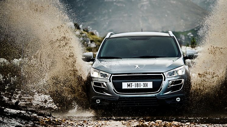 Världspremiär för robusta kompaktsuven Peugeot 4008