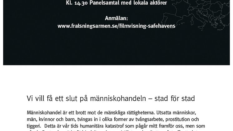 Inbjudan Safe Havens Stockholm