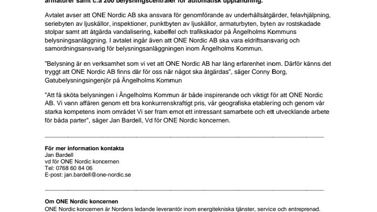 Upplyst i Ängelholms Kommun