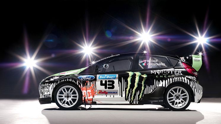 KEN BLOCK KÖR SVENSKBYGGD MONSTER-FIESTA I RALLY AMERICA OCH X GAMES 