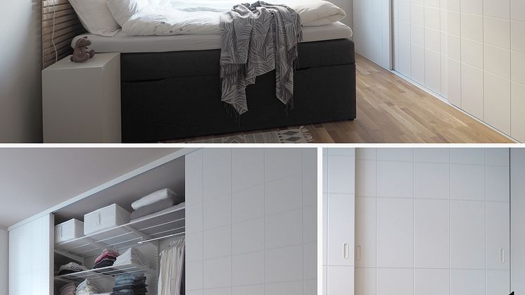 Elfa Norge - Garderobe med skyvedør Linear - Mayaslillehjem - 6