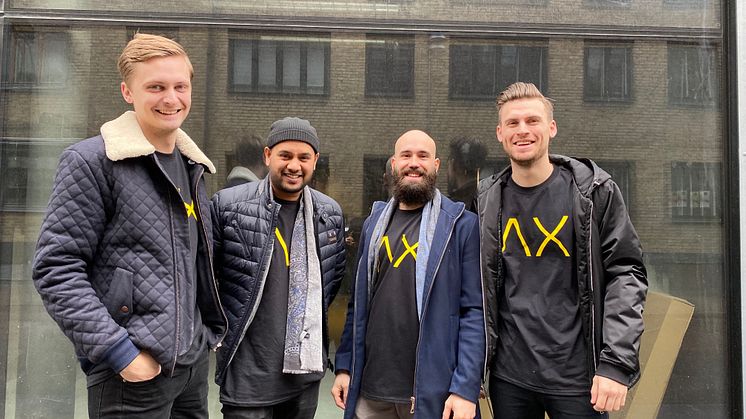 Ägarna bakom Asian Xpress som öppnar i Wallenstams lokaler på Lorensbergsgatan 19 , från vänster: Simon H. Gardelin, Tomas Lyckberg, Christoffer Bergqvist, Eric Söderlund.