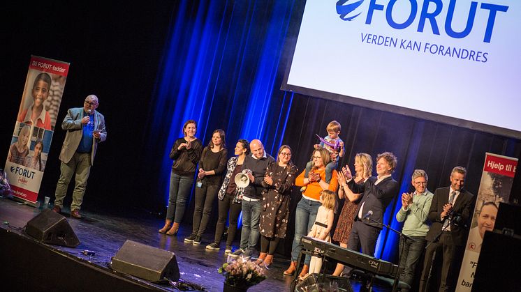 Alle artistene takkes på FORUT Festaften 2018