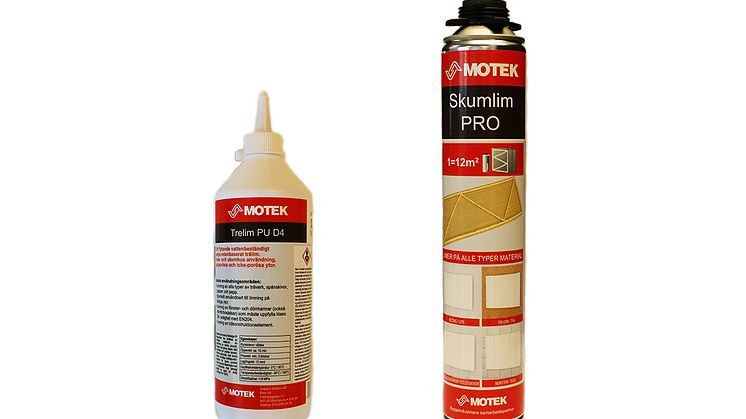 Motek Trelim PU D4 og Motek Skumlim PRO