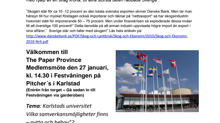VECKANS NYHETSBREV W1103, FRÅN THE PAPER PROVINCE