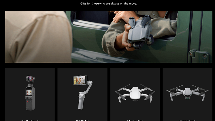 Choosing Gifts For Your Loved One Has Never Been Easier With The First-Ever DJI Holiday Gift Guide Minisite
