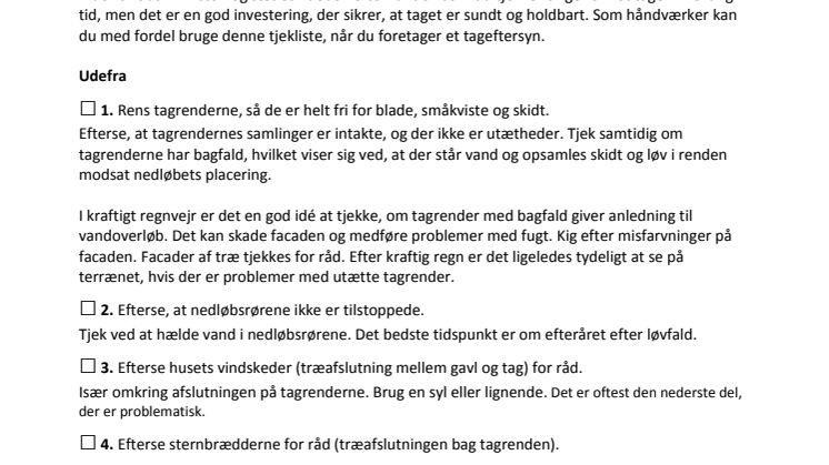 Det grundige tageftersyn