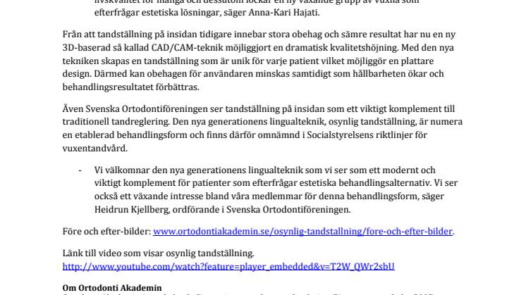 Osynlig tandställning ny trend bland vuxna