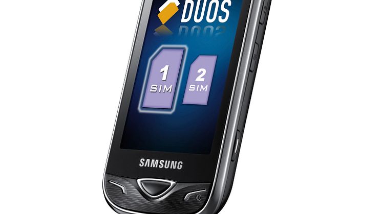 Samsungs duosim-mobil, som två mobiler i en