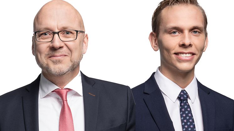Magnus Landvik (till vänster) och Erik Ellenfors (till höger) har rekryterats till Cushman & Wakefields uthyrningsteam.