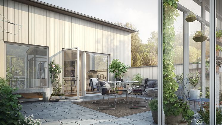 Första spadtaget för nya bostäder Hestra Parkstad