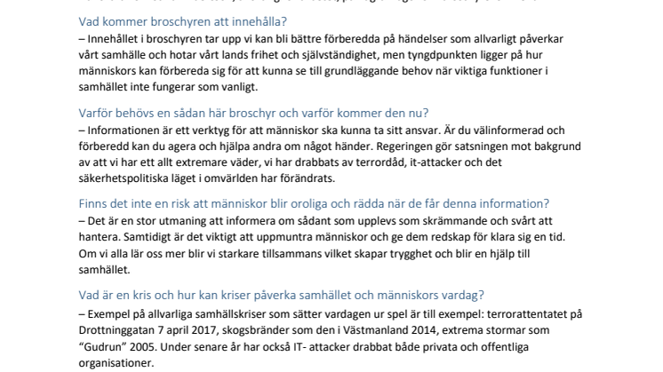 Artikel med citat om broschyren