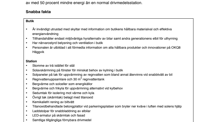 Faktablad Häggvik