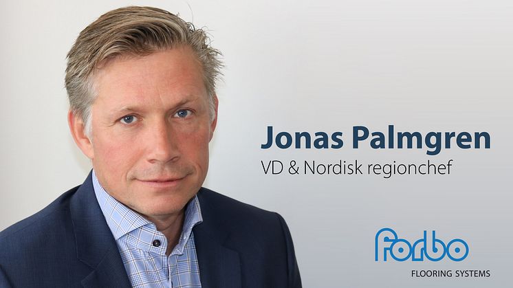 Jonas Palmgren, VD & Nordisk regionchef.