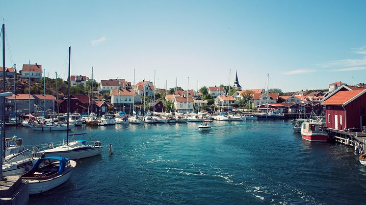 Fotograf: Maja Kristin Nylander. Bilden visar Gullholmens gästhamn på västkusten.