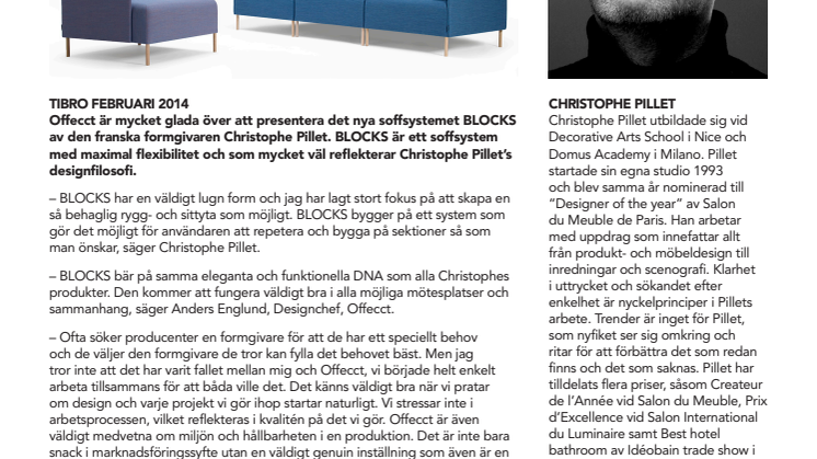 Soffsystemet BLOCKS av Christophe Pillet