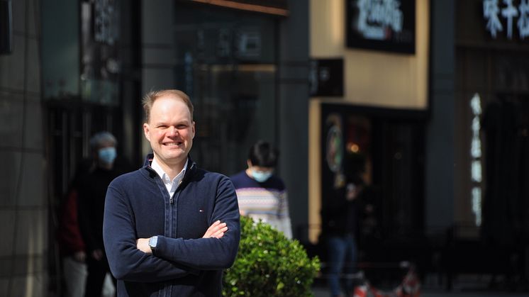 Andreas Thorud (bildet) blir Sjømatrådets nye utsending i Kina. Direktør for Globale operasjoner, Børge Grønbech, mener Thorud blir en viktig brikke i et spennende sjømatmarked. Foto: Privat 