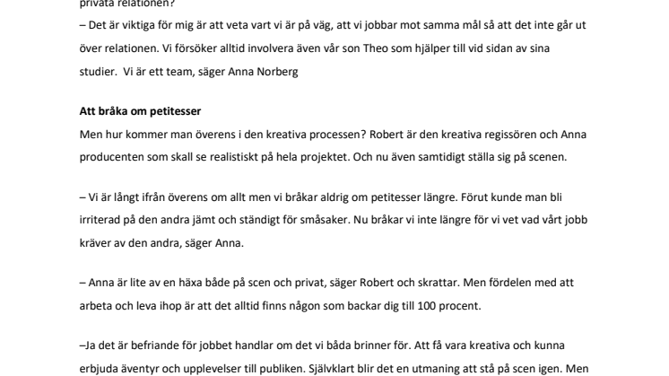 Häxan blir regisserad av sin livspartner i Snövit The Musical